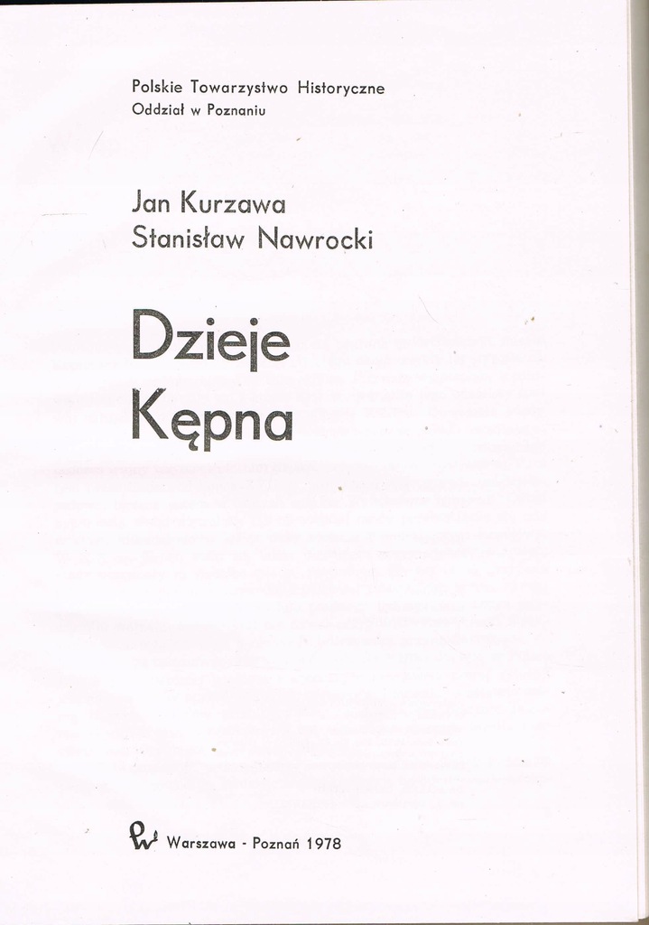 DZIEJE KĘPNA KĘPNO HISTORIA