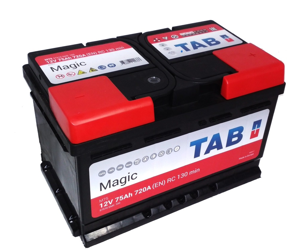 AKUMULATOR TAB MAGIC 75 AH 720A 75Ah - 7263381016 - oficjalne archiwum ...