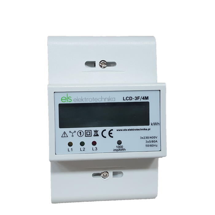 Licznik Energii 3 fazowy elektroniczny LCD MID