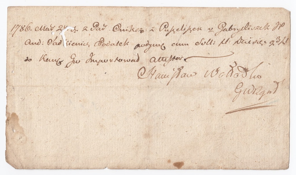 1786 Podatek podymny RAR