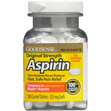 GOOD SENSE aspiryna z USA 325mg/100 tbl