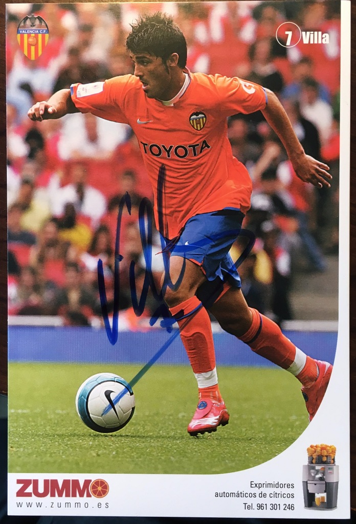 Autograf David Villa
