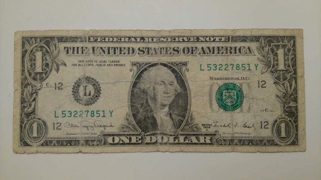 Banknot 1 dolar USA 1988 rok San Francisco