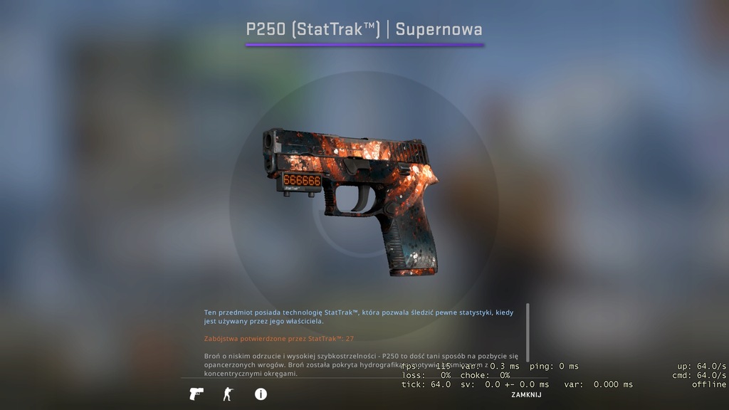 P250 (StatTrak)| Supernova CS:GO Skin Field-Tested