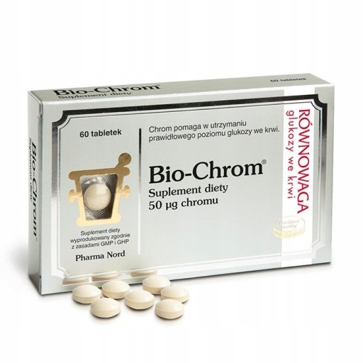 BIO-CHROM PharmaNord 60 tabletek kontrola glukozy