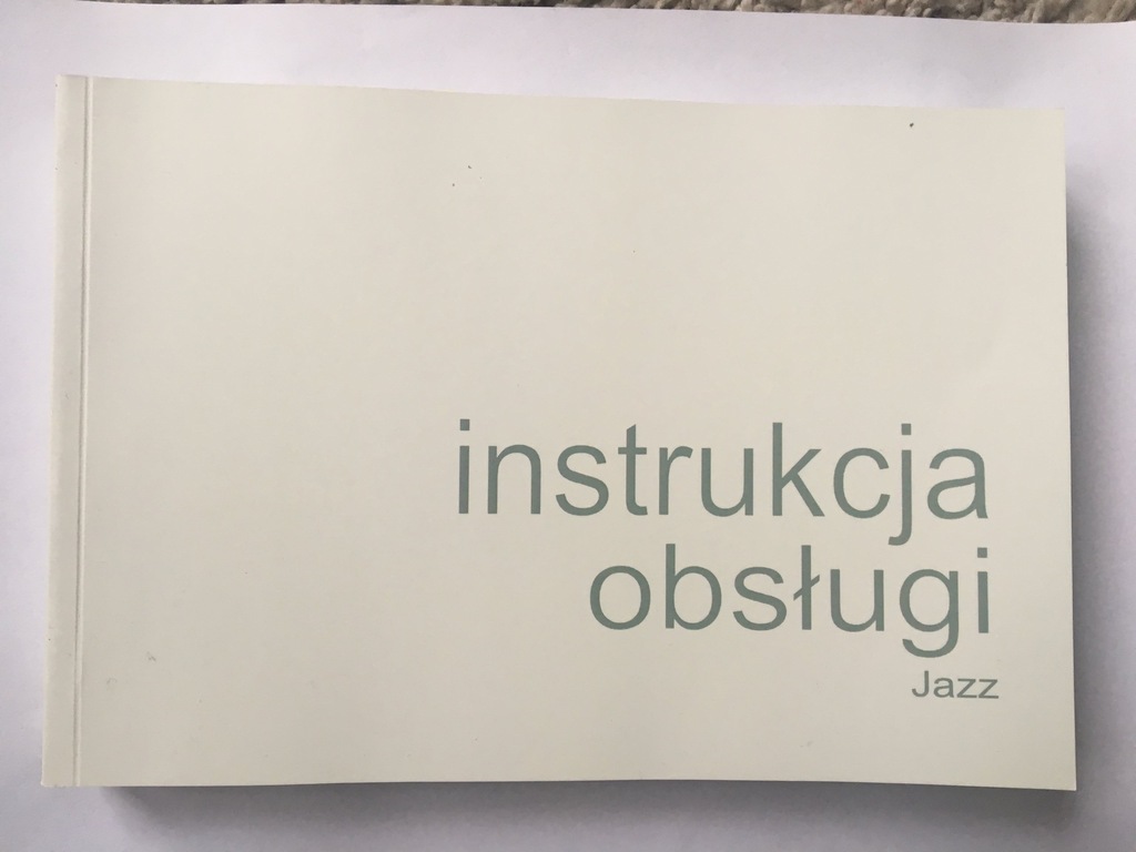 Honda Jazz III polska instrukcja obsługi od 2014