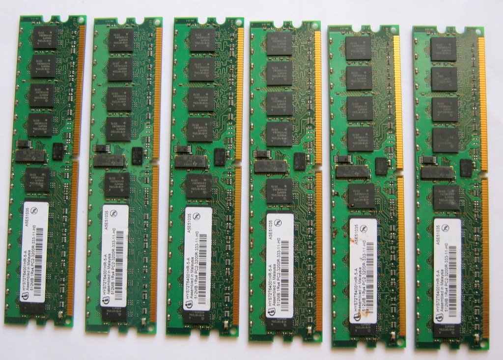 Pamięć RAM Infineon 512 MB PC2-3200R-333-11-H0 ECC