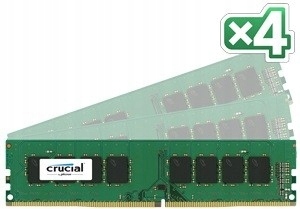 CRUCIAL DDR4 64GB/2400 CL17 DR x8 288pin (4*16GB)