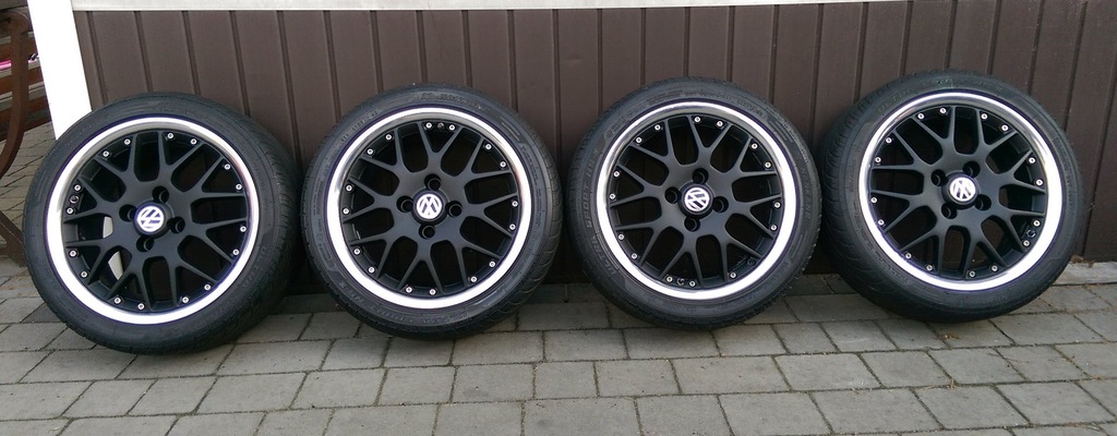 BBS RS 772 4x100 czarny mat, polerowany rant