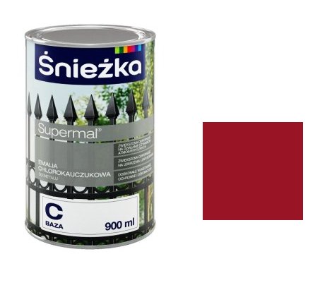 ŚNIEŻKA CHLOROKAUCZUK RAL3002 1L - farba, emalia
