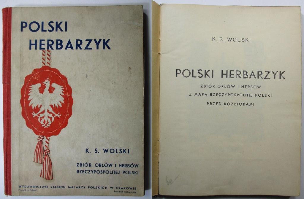 Polski herbarzyk, Saryusz-Wolski HERBY MIAST, MAPA