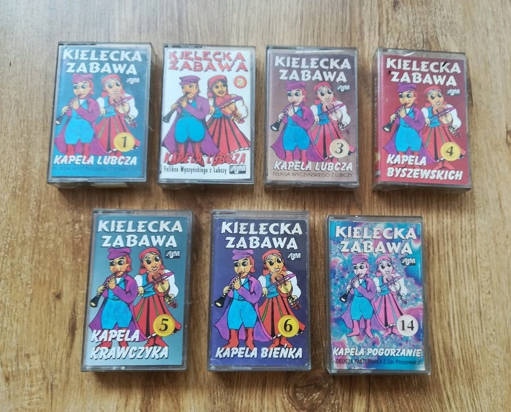 KIELECKA ZABAWA - ZESTAW 7 KASET