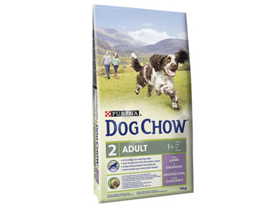 PURINA DOG CHOW Adult Lamb Rice 2x 14kg+GRATIS+