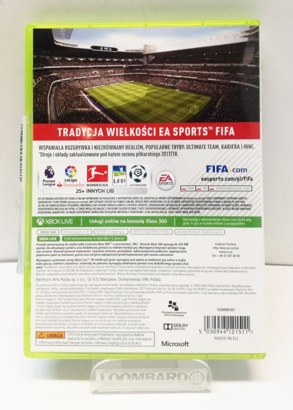 GRA NA XBOX 360 FIFA 18 EDYCJA LEGACY - 7239220377 - oficjalne archiwum ...