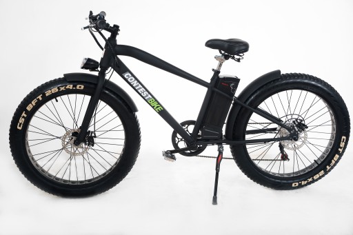 rower FatBike elektryczny wspomaganie biały czarny