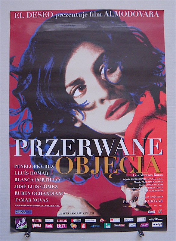 PRZERWANE OBJĘCIA - ALMODOVAR - PLAKAT FILMOWY