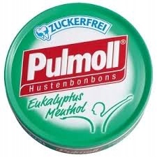 PULMOLL cukierki bez cukru 50G Eukaliptus/mentol