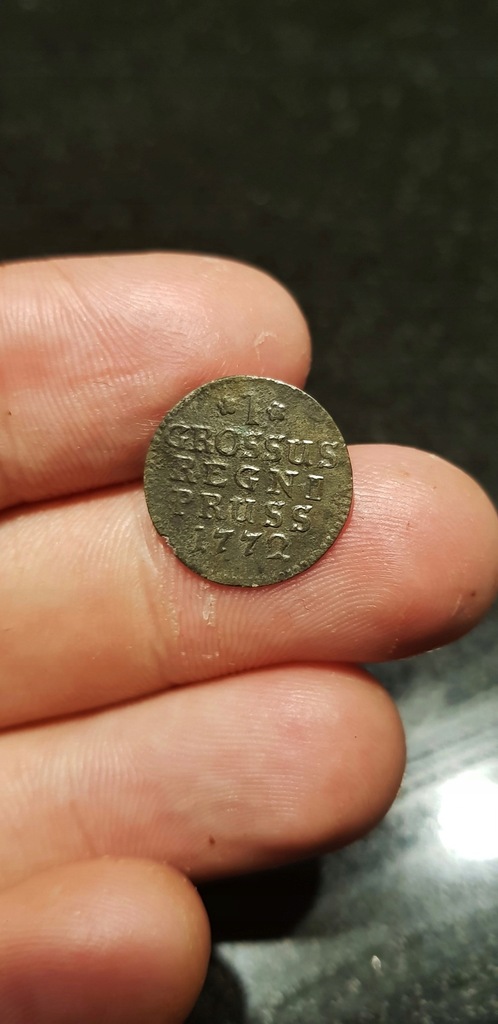Moneta 1 Grossus Regni Pruss 1772 Grosz STAN