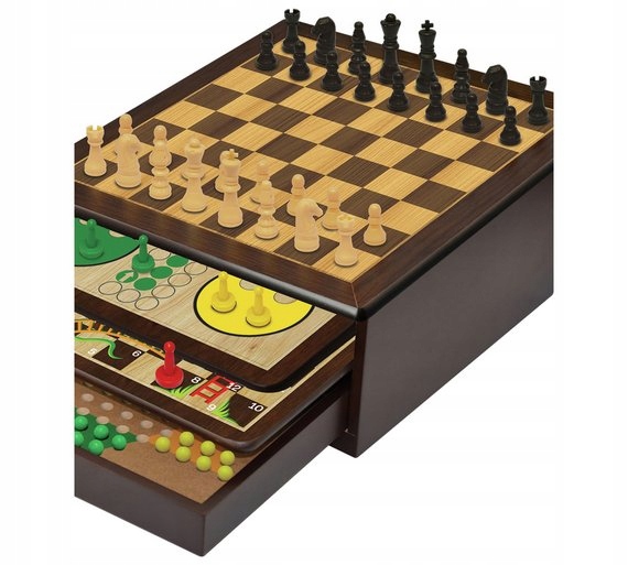 SZACHY ZESTAW 10 GIER Deluxe Game House