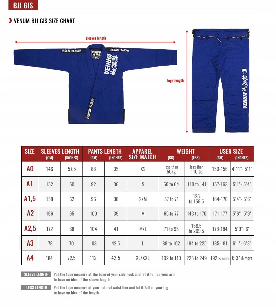 KIMONO VENUM Contender 2.0 BJJ GI rozmiar A2 7516333341 oficjalne
