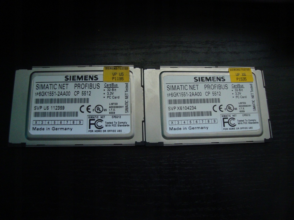 Siemens Simatic 6GK1551-2AA00 CP5512 KARTA PCMCIA