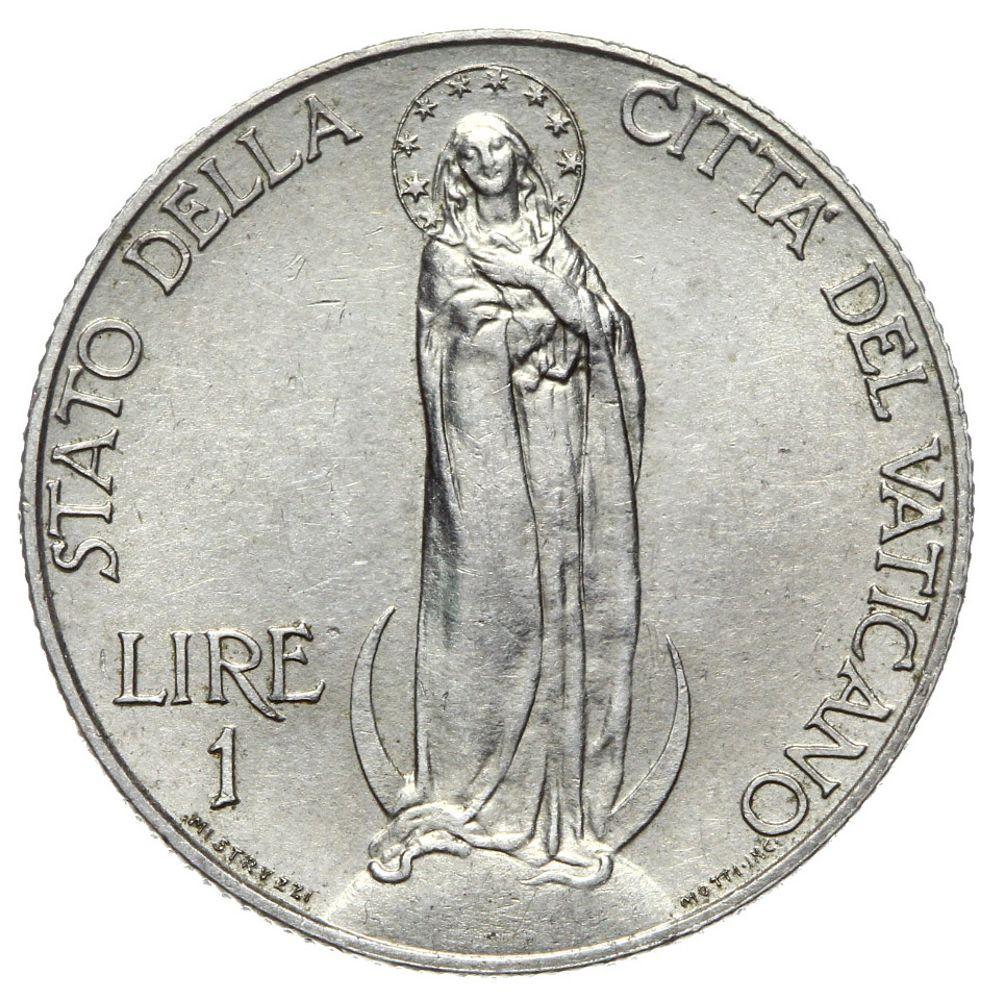 Watykan - moneta - 1 Lira 1936 - RZADKA !