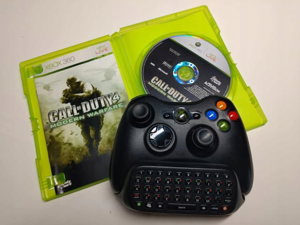 Pad Xbox 360 + klawiatura + gra Call of Duty grati
