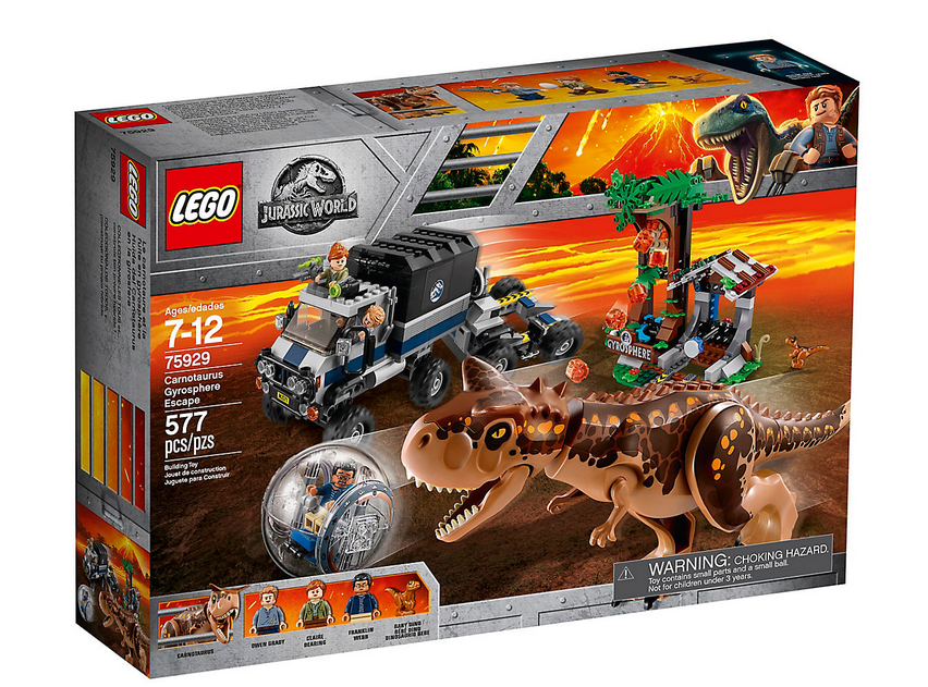 LEGO JURASSIC WORLD 75929 UCIECZKA PRZED KARNOTAUR