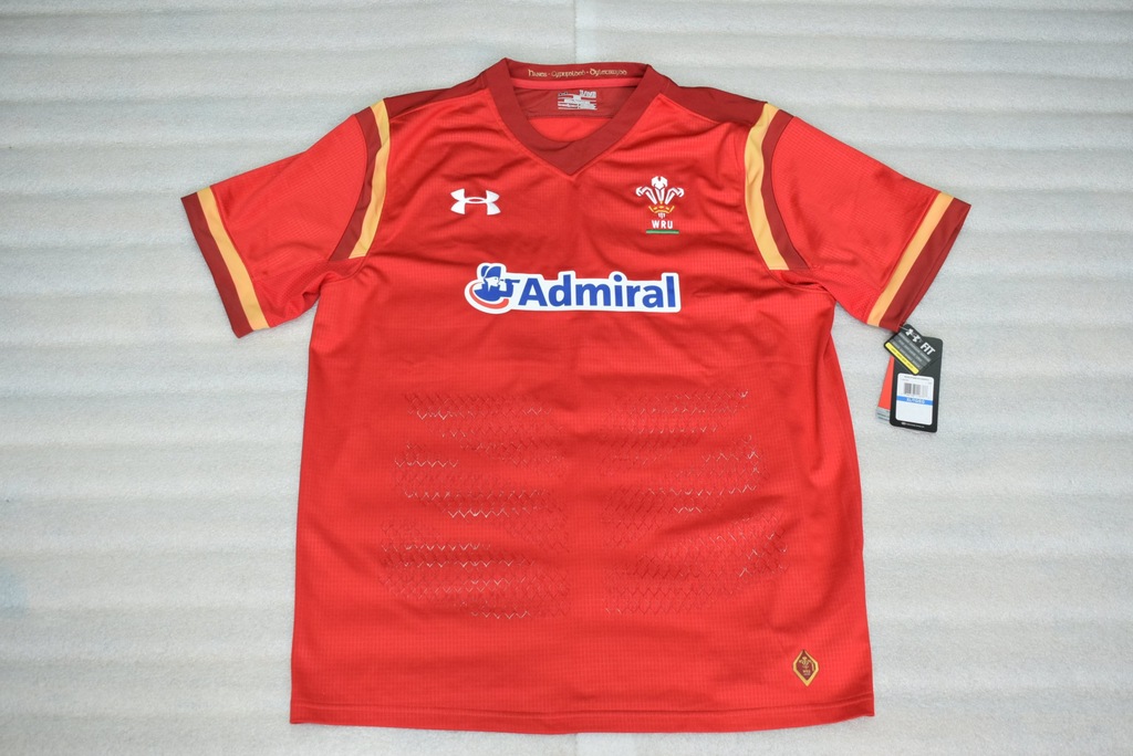 UNDER ARMOUR ADMIRAL Oficjalny T-shirt Rugby __XL