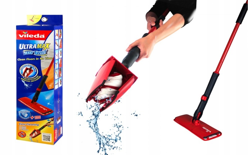 VILEDA easy twist MOP NOWY SAMOWYCISKAJĄCY SIĘ MOP - 7668135054 ...
