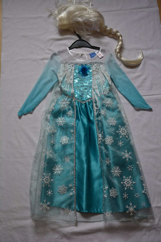 FROZEN Elsa sukienka na bal grająca broszka