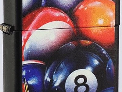 UNIKAT ZIPPO MAZZI BILE BILLARD 8 BILA KULE HD FV