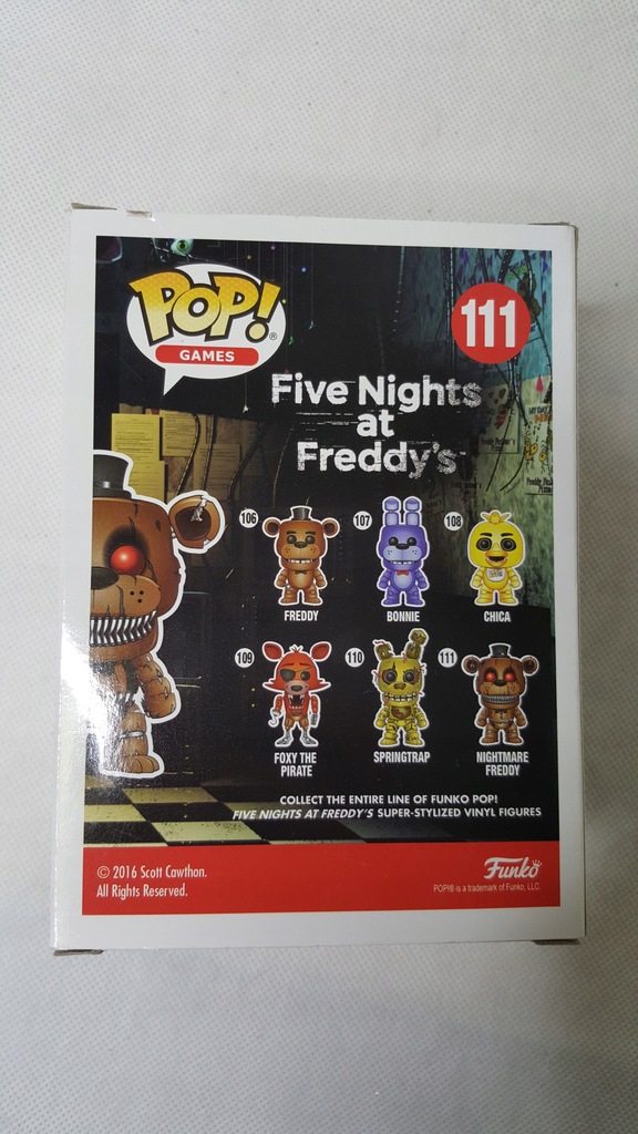 Funko Pop Nightmare Freddy 111 Five Nights At Freddy's FNAF - Funko -  Magazine Luiza