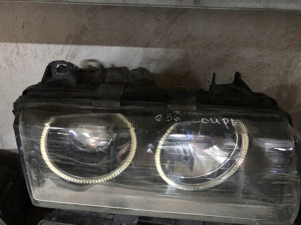 Lampa Reflektor BMW e36 coupe ringi krzyże 7473676441