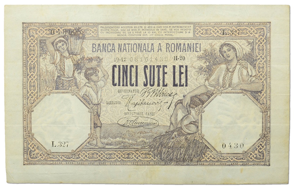 25.Rumunia, 500  Lei 1920 rzadki, P.22.c, St.3+