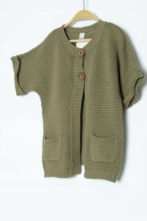 ZARA sweter narzutka khaki r 140, 9-10 LAT nowa