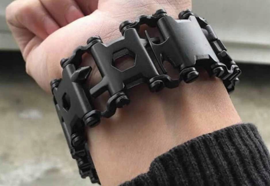 Bransoleta multitool 29 narzędzi czarna