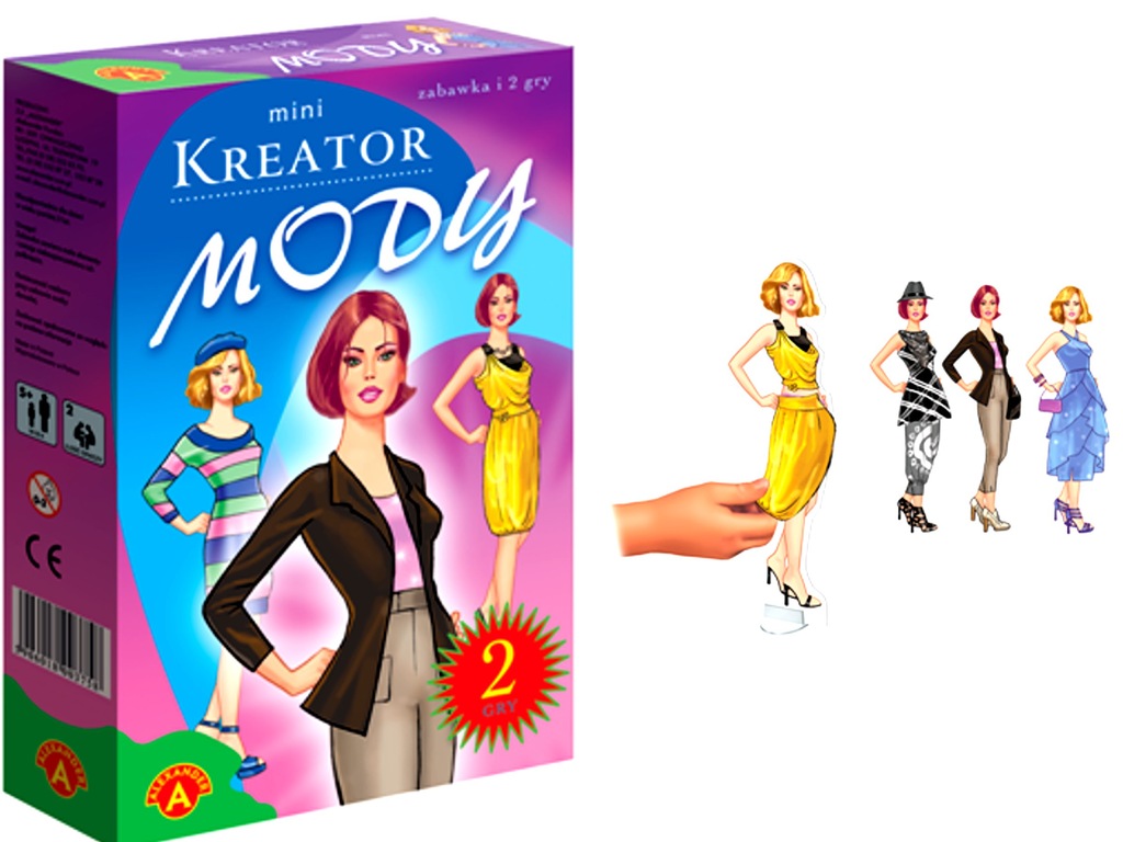 GRA ZABAWKA PROJEKTANT KREATOR MODY MODELKI MINI