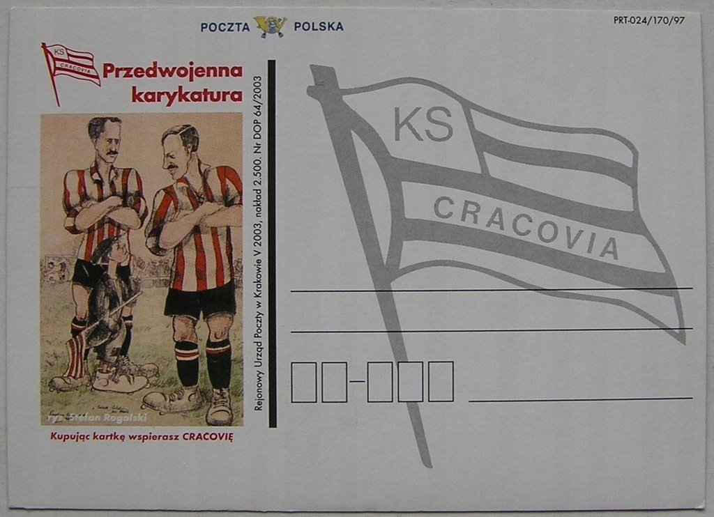 CRACOVIA PRZEDWOJENNA KARYKATURA RUP KRAKÓW 2003 2