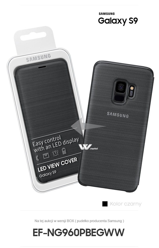 ORYGINALNE ETUI SAMSUNG LED VIEW COVER GALAXY S9 - 7247177119