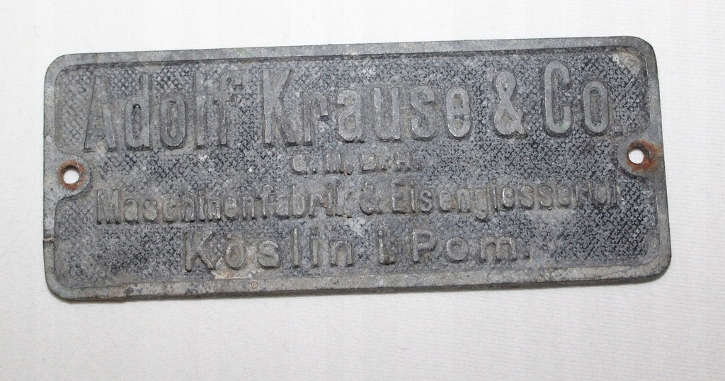 Koslin i.Pom Koszalin Adolf Krause Maschinenfabrik