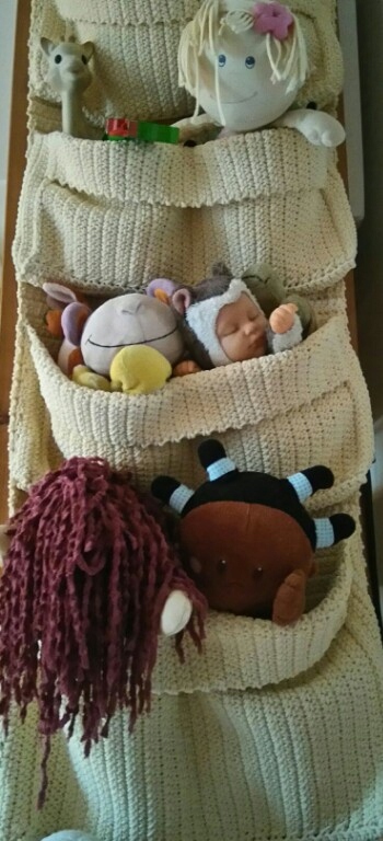 Ikea Lidan organizer pleciony kieszenie na drzwi