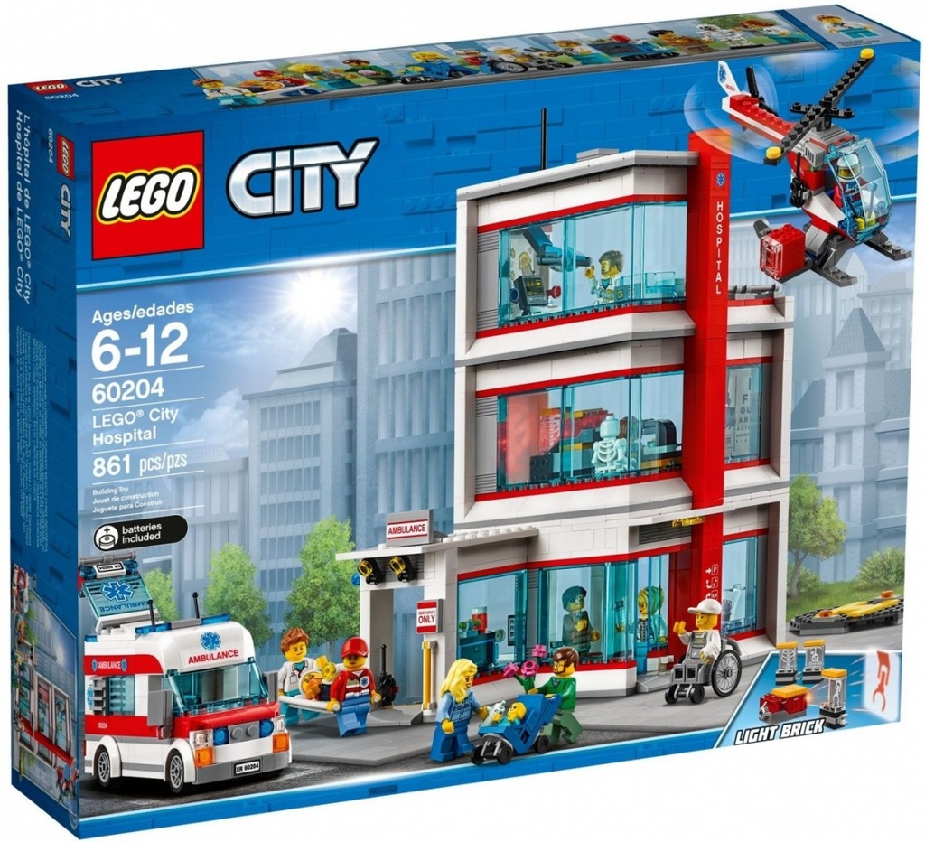 martes gusano apenas LEGO Polska City Szpital HEVIT - 7653241489 - oficjalne archiwum Allegro
