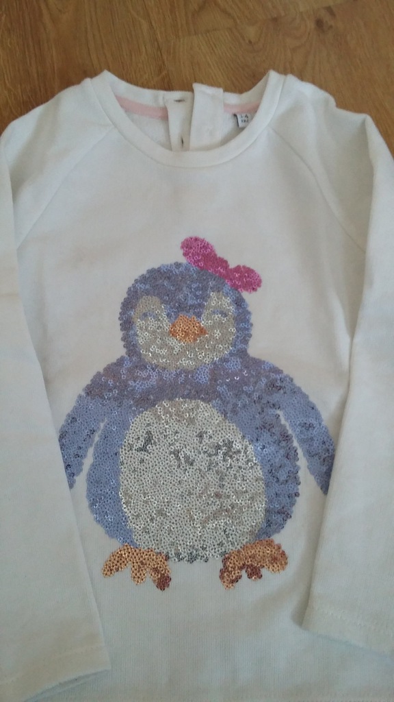 M&S bluza z cekinowym pingwinem