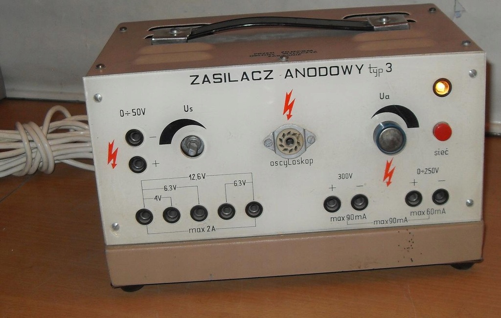 STARY LABORATORYJNY ZASILACZ ANODOWY TYP 3