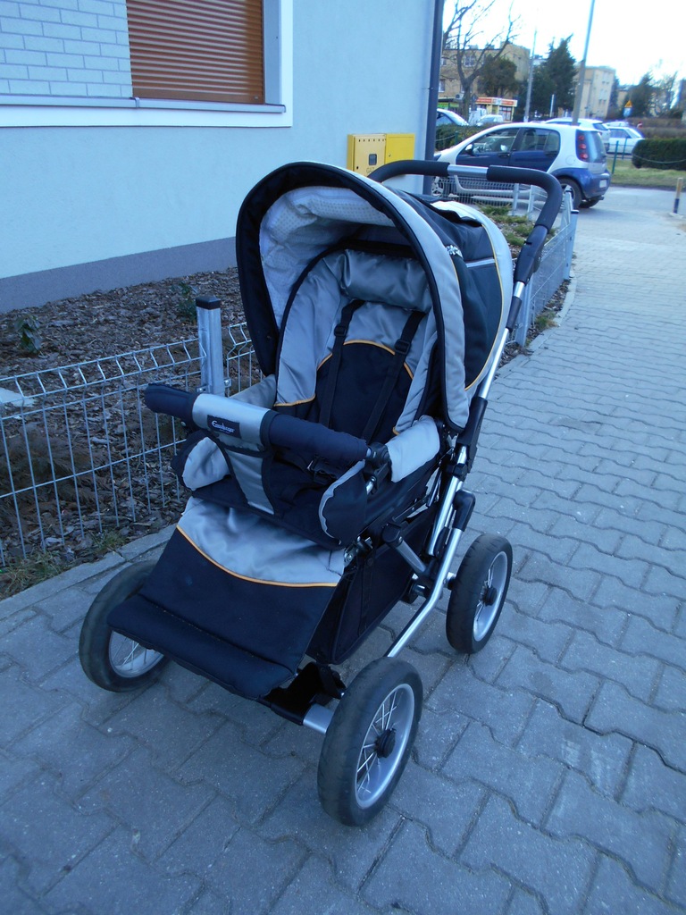 Wózek spacerowy Emmaljunga CE Czterokołowy 2stronn