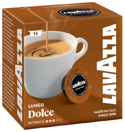 LAVAZZA KAPSUŁKI A MIO MODO LUNGO DOLCE 16 SZTUK - 6765582773 - oficjalne  archiwum Allegro