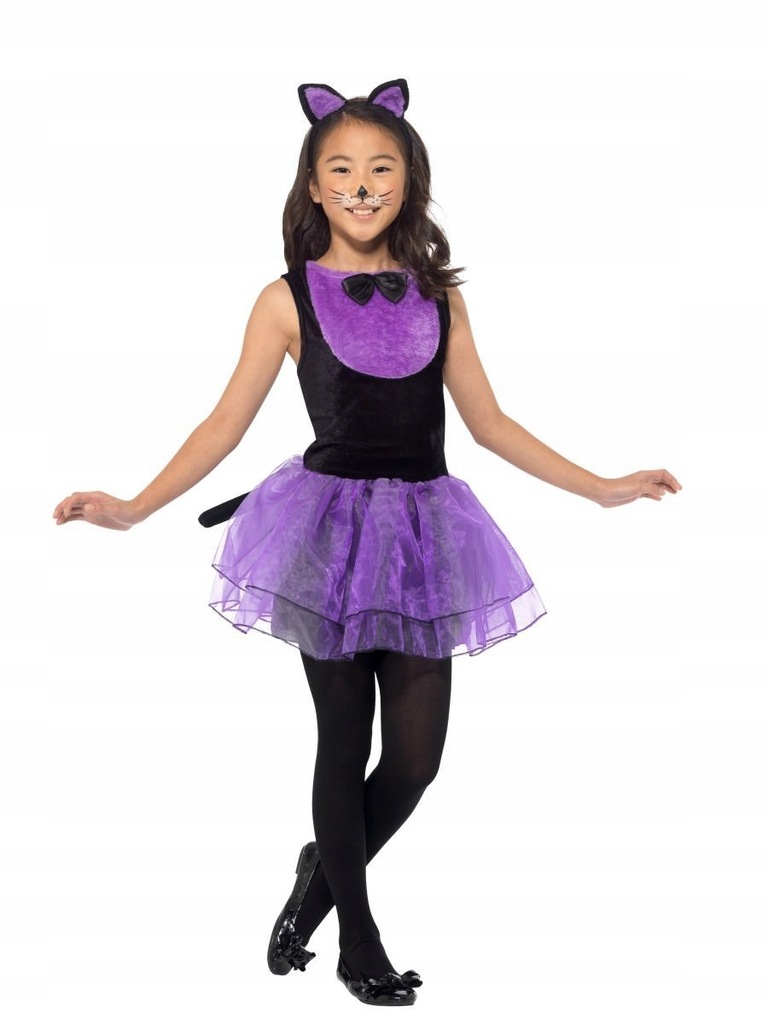 STRÓJ SUKIENKA KOTKA KOTA KOTEK TUTU 145-158 CM