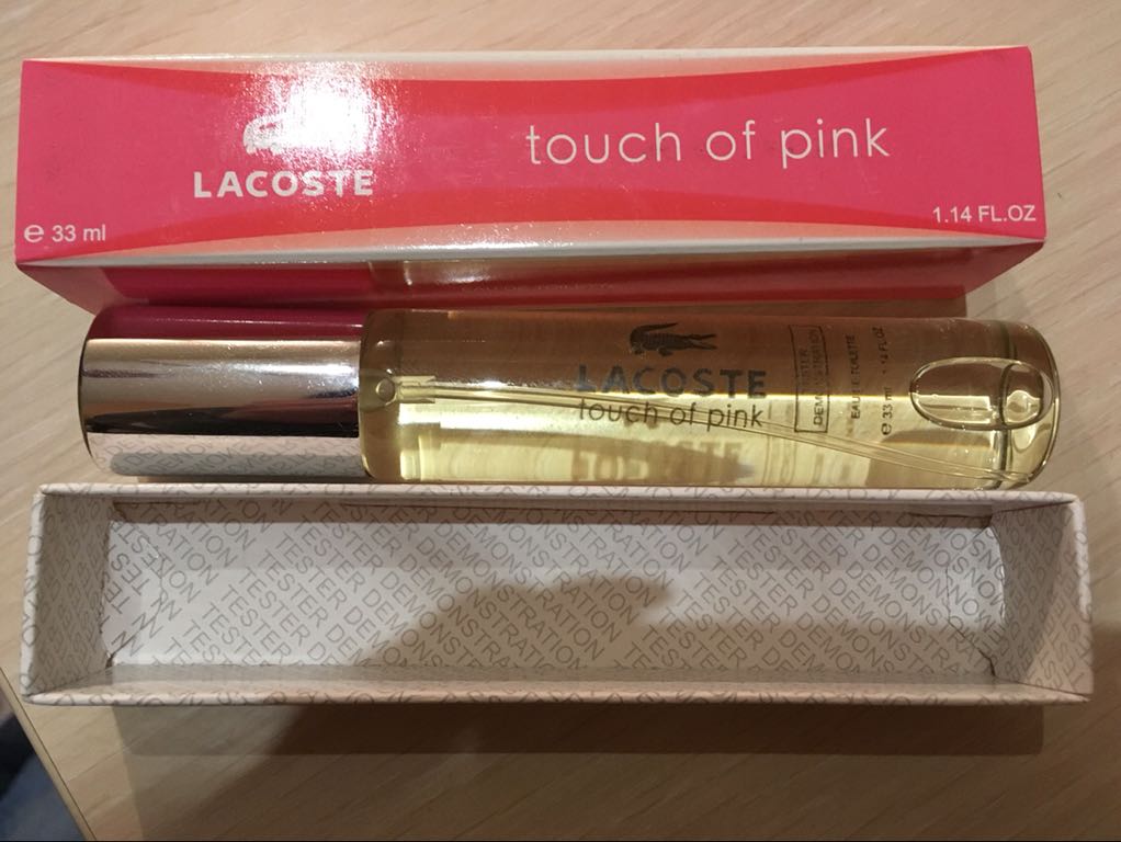 Lacoste touch store of pink tester