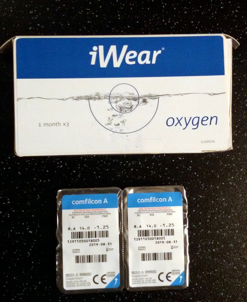Soczewki Miesięczne Iwear Oxygen -1,25